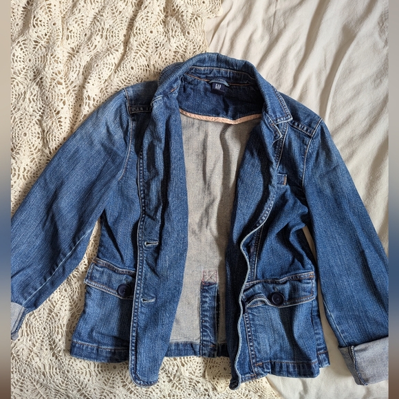 Vintage Y2K GAP Denim Blazer Size 8 - Picture 10 of 10